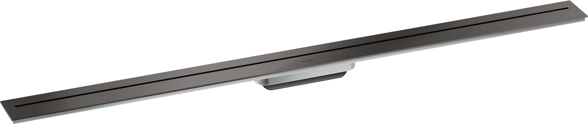 HANSGROHE AXOR Drain Fertigset Duschrinne 1200 zur Wandmontage #42529340 - Brushed Black Chrome