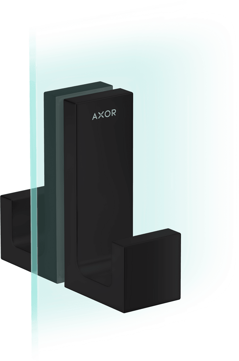 HANSGROHE AXOR Universal Rectangular Duschtürgriff #42639670 - Mattschwarz