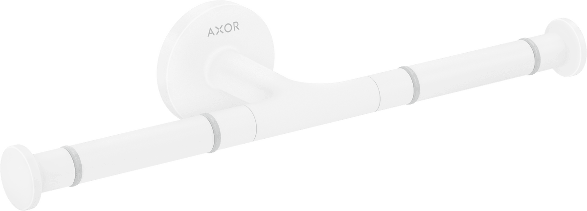 HANSGROHE AXOR Universal Circular Toilettenpapierhalter doppelt #42857700 - Mattweiß