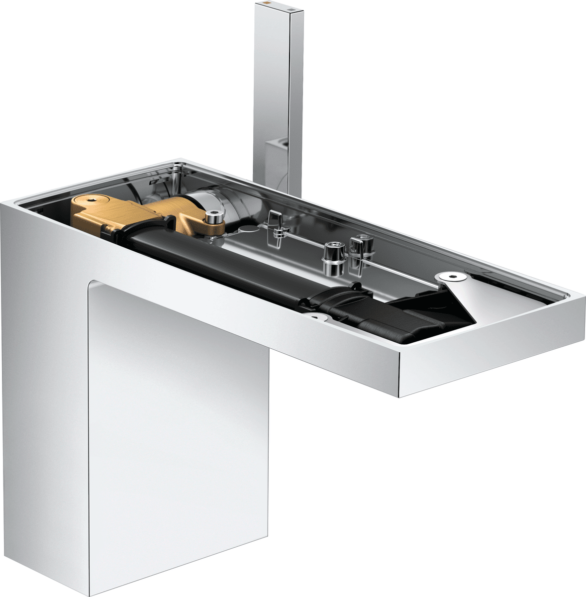 HANSGROHE AXOR MyEdition Einhebel-Waschtischmischer 110 mit Push-Open Ablaufgarnitur ohne Platte #47032000 - Chrom