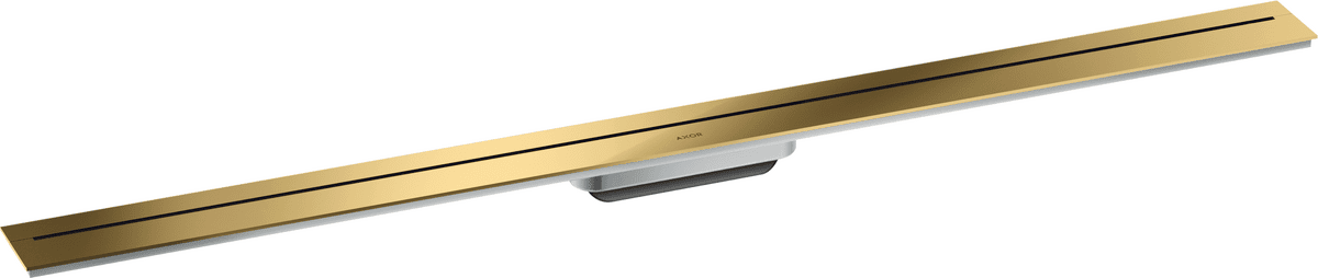 HANSGROHE AXOR Drain Fertigset Duschrinne 1200 zur Wandmontage #42529990 - Polished Gold Optic