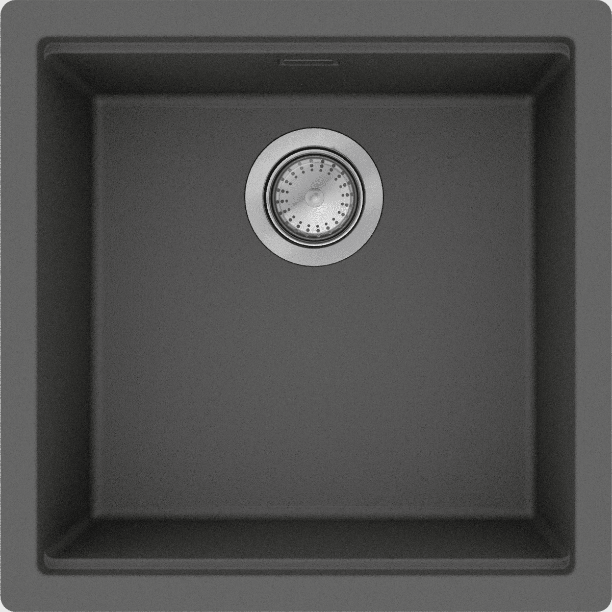 HANSGROHE S53 S530-U400 Unterbauspüle 400 mit manueller Ablaufgarnitur #43457290 - Steingrau