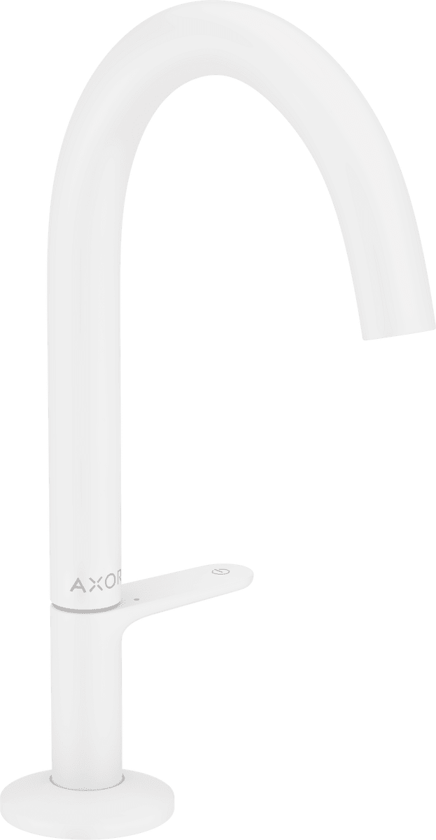 HANSGROHE AXOR One Waschtischmischer Select 170 mit Push-Open Ablaufgarnitur #48020700 - Mattweiß