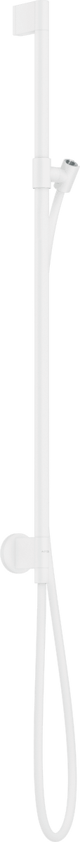 HANSGROHE AXOR One Brausestange 0,90 m mit Wandanschluss und Brauseschlauch 1,60 m #48792700 - Mattweiß