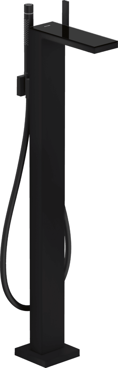 HANSGROHE AXOR MyEdition Einhebel-Wannenmischer bodenstehend #47440670 - Mattschwarz/Schwarzglas