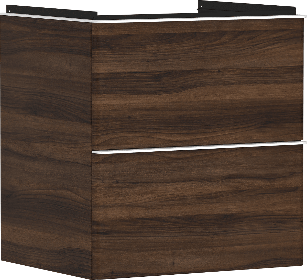 HANSGROHE Xelu Q Waschtischunterschrank Nussbaum Dunkel 580/475 mit 2 Schubkästen für Waschtisch #54026700 - Nussbaum Dunkel