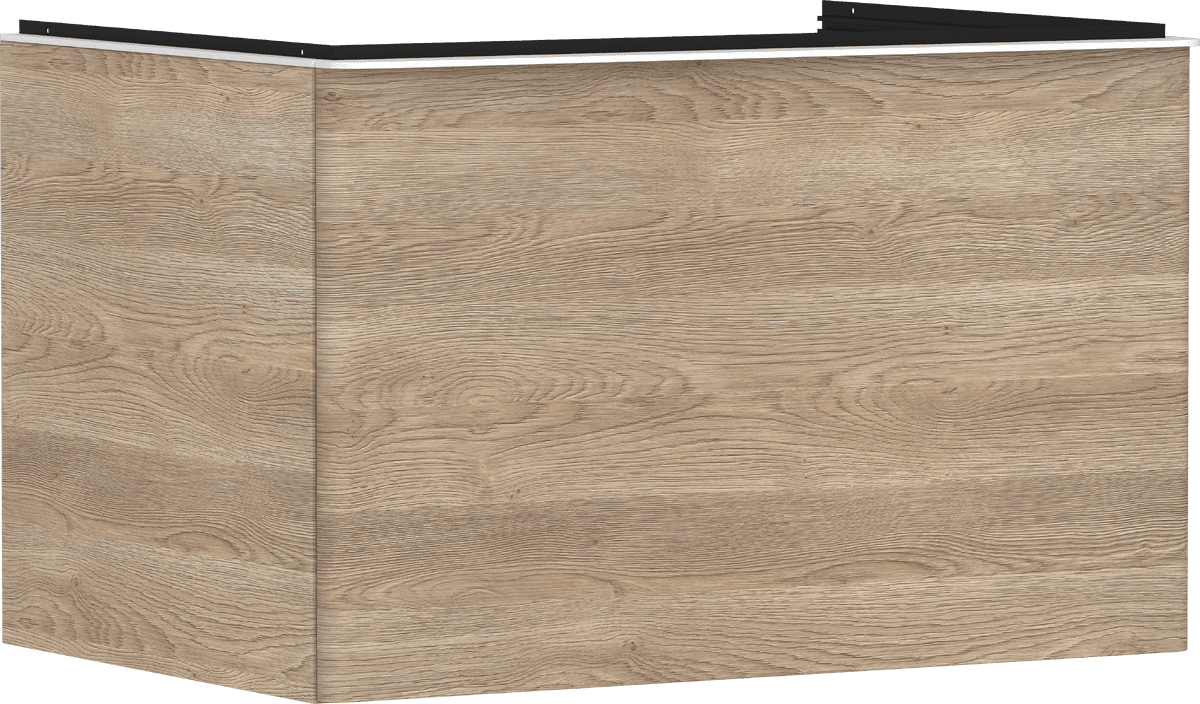 Obrázek HANSGROHE Xelu Q toaletní skříňka přírodní dub 780/550 s 1 zásuvkou pro konzoly s umyvadlem na desku broušená #54056700 - přírodní dub
