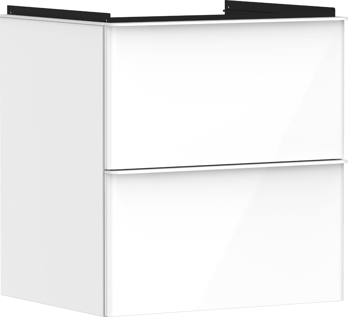 εικόνα του HANSGROHE Xelu Q Vanity unit High Gloss White 580/475 with 2 drawers for wash basin #54023700 - High Gloss White