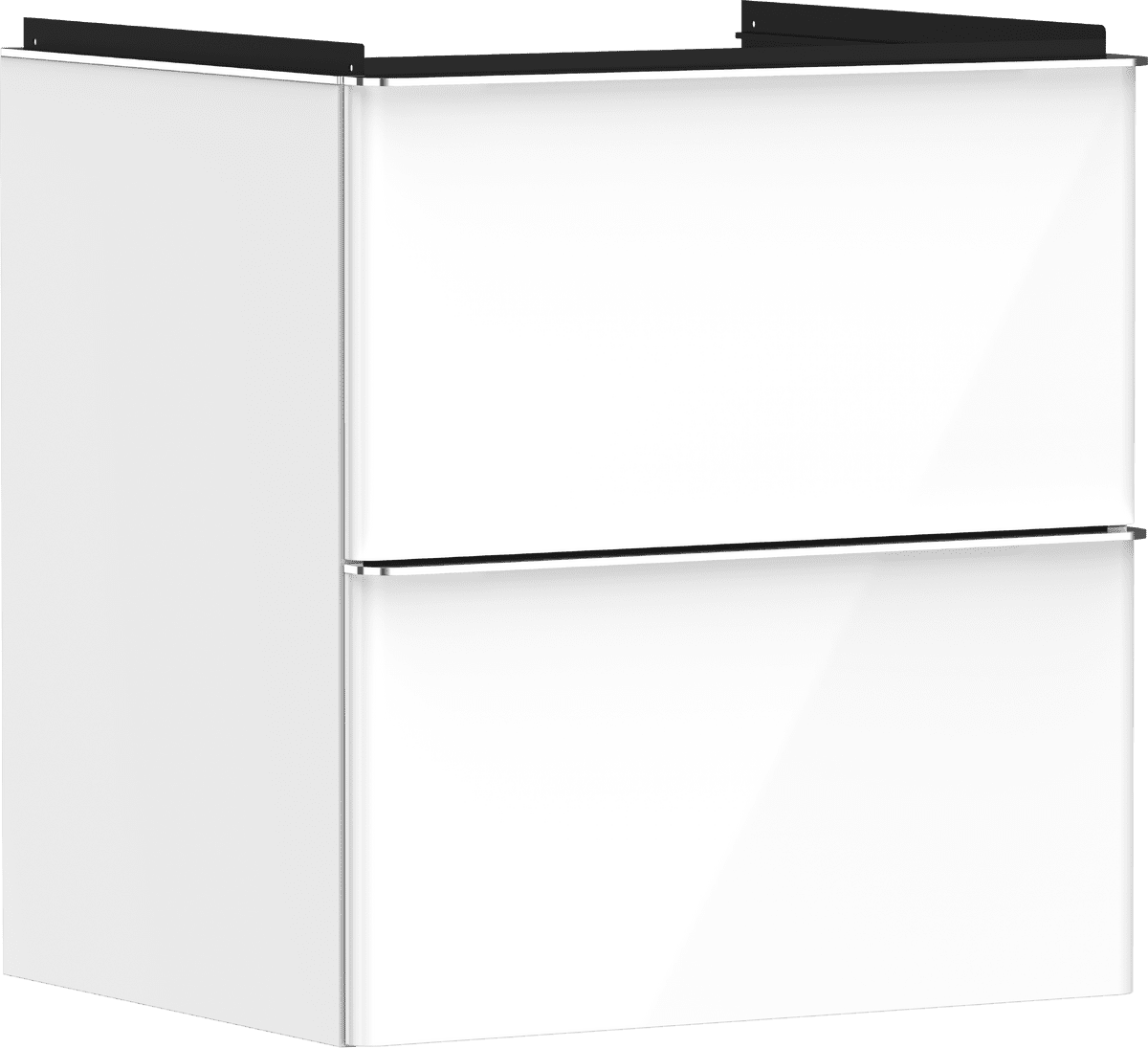 Зображення з  HANSGROHE Xelu Q Vanity unit High Gloss White 580/475 with 2 drawers for wash basin #54023000 - High Gloss White