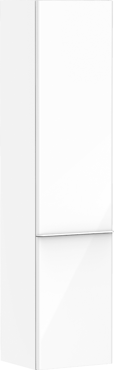 εικόνα του HANSGROHE Xelu Q Tall cabinet High Gloss White 400/350, door hinge left #54135700 - High Gloss White