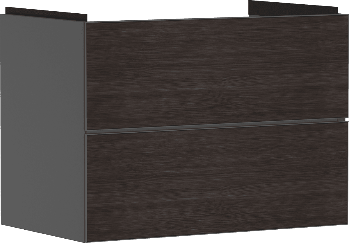 HANSGROHE Xevolos E Waschtischunterschrank Schiefergrau Matt 780/475 mit 2 Schubkästen für Waschtisch #54180730 - Schiefergrau Matt