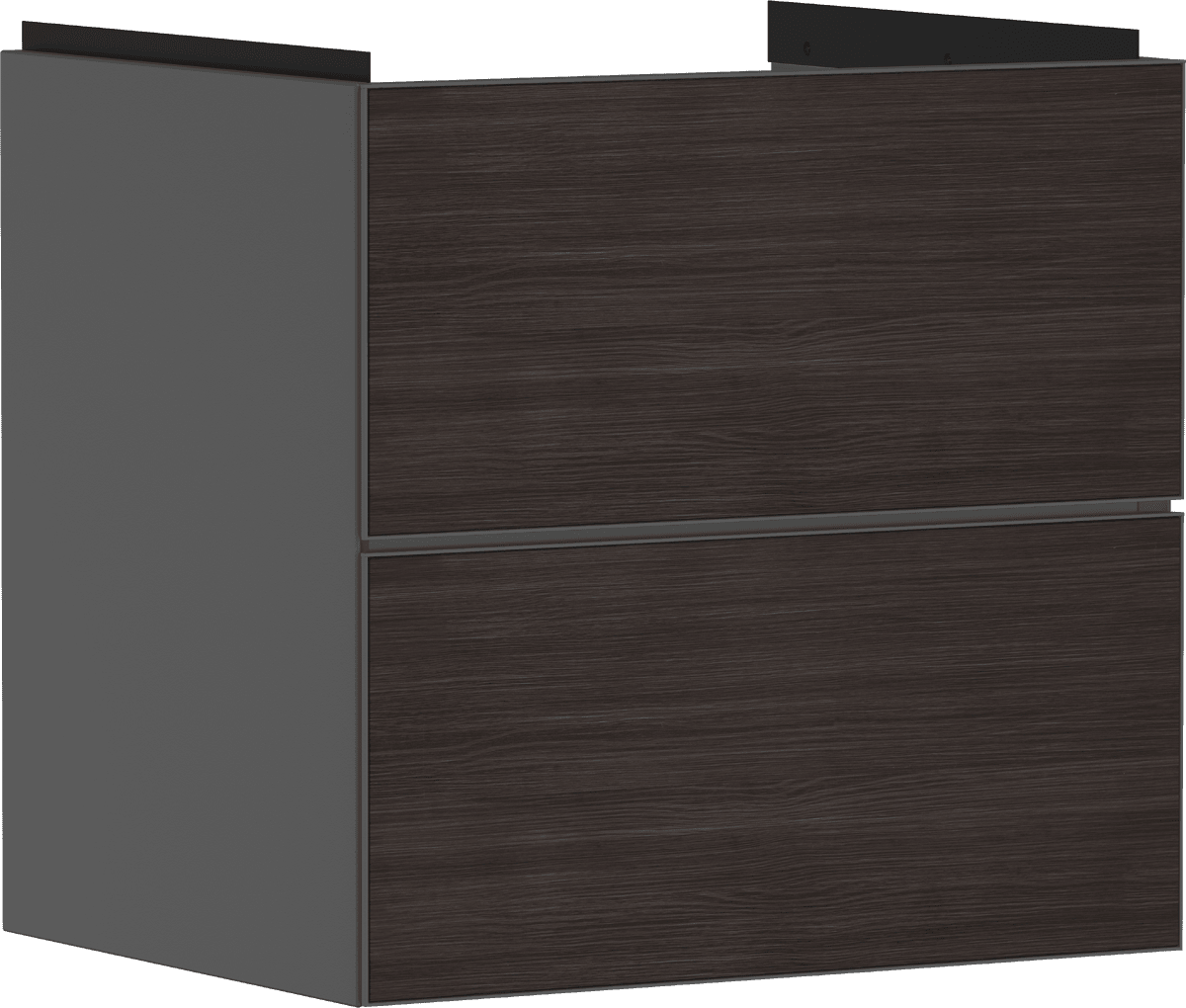 HANSGROHE Xevolos E Waschtischunterschrank Schiefergrau Matt 580/475 mit 2 Schubkästen für Waschtisch #54177730 - Schiefergrau Matt