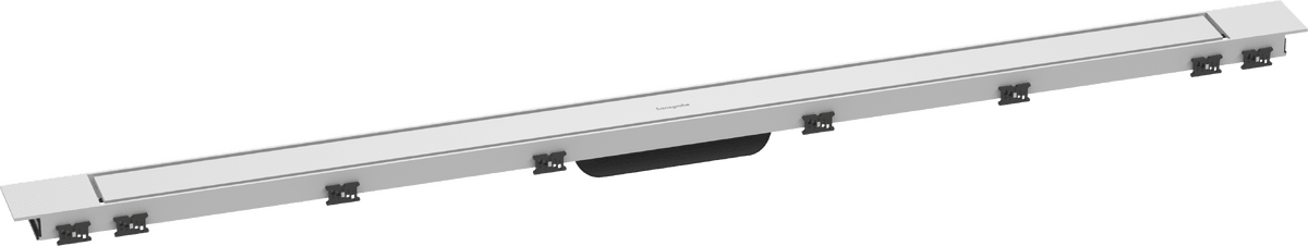 HANSGROHE RainDrain Match Plus Fertigset Duschrinne 1200 mit höhenverstellbarem Rahmen #56218700 - Mattweiß