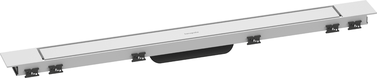 HANSGROHE RainDrain Match Plus Fertigset Duschrinne 800 mit höhenverstellbarem Rahmen #56215700 - Mattweiß