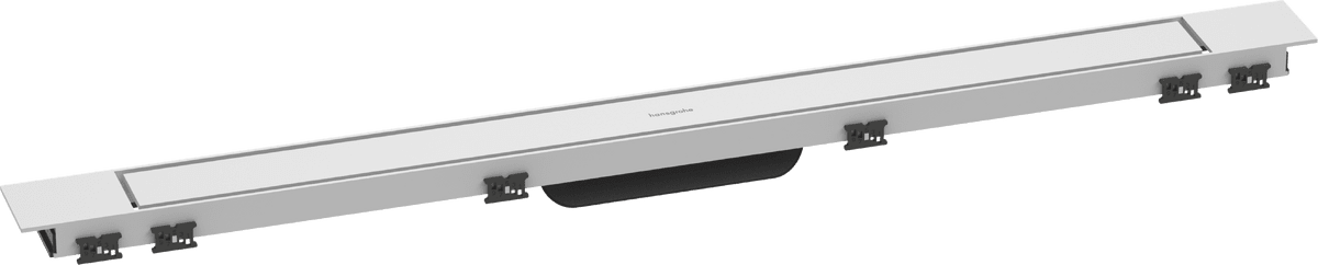 HANSGROHE RainDrain Match Plus Fertigset Duschrinne 900 mit höhenverstellbarem Rahmen #56216700 - Mattweiß
