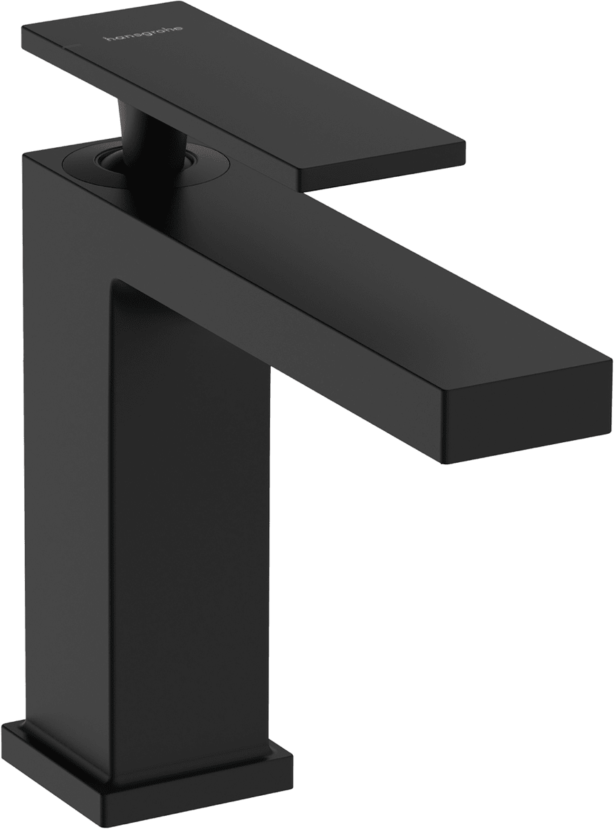 HANSGROHE Tecturis E Einhebel-Waschtischmischer 110 EcoSmart+ mit Zugstangen-Ablaufgarnitur #73010670 - Mattschwarz