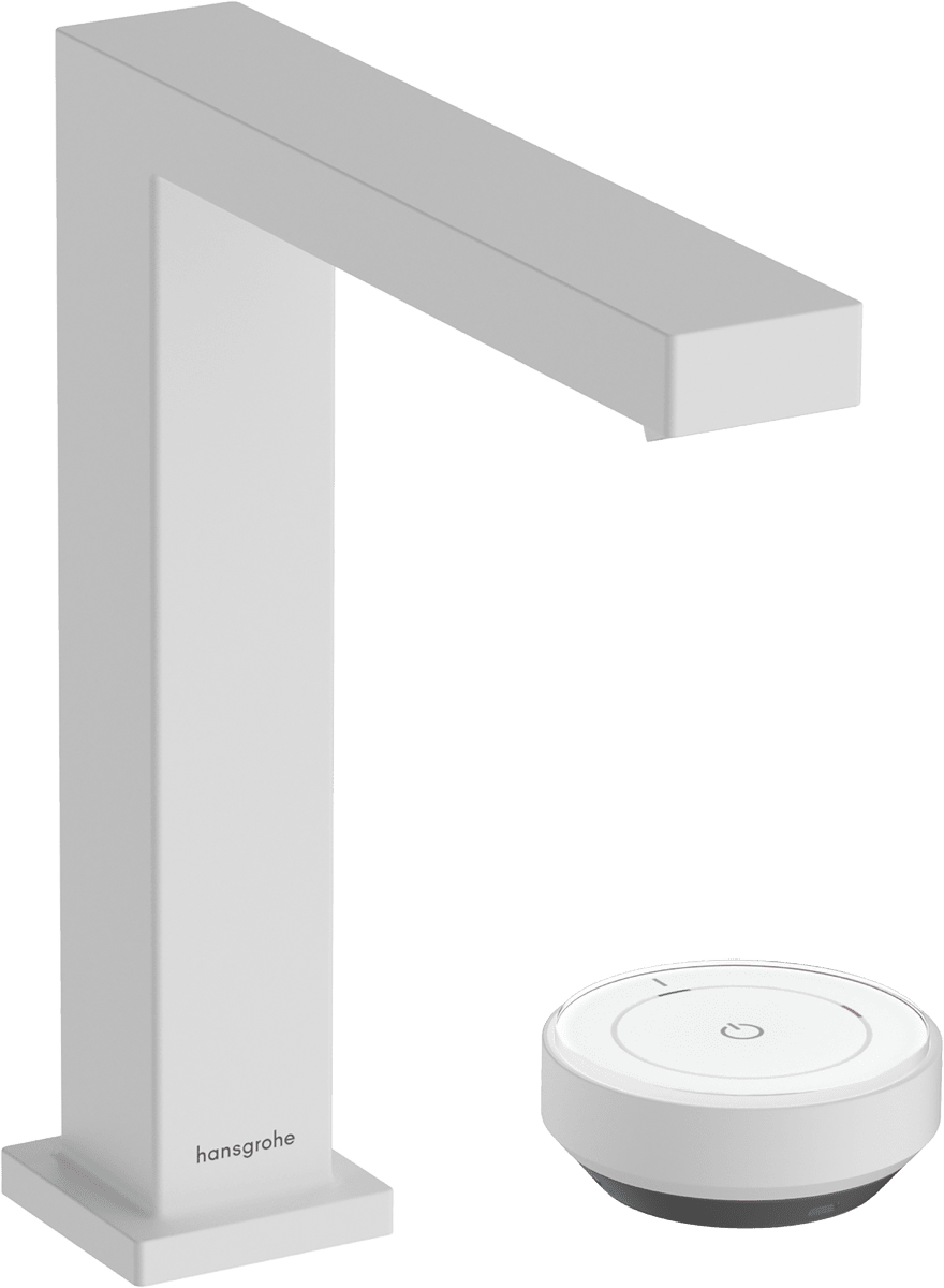 HANSGROHE Tecturis E 2-Loch Waschtischmischer 150 CoolStart EcoSmart+ mit Ablaufgarnitur #73053700 - Mattweiß