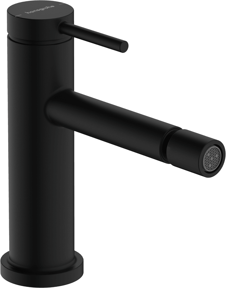 HANSGROHE Tecturis S Einhebel-Bidetmischer mit Zugstangen-Ablaufgarnitur #73201670 - Mattschwarz