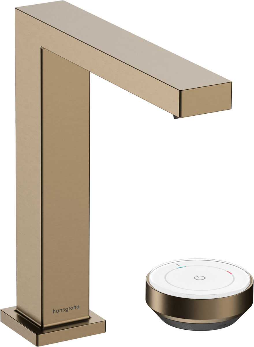 HANSGROHE Tecturis E 2-Loch Waschtischmischer 150 CoolStart EcoSmart+ mit Ablaufgarnitur #73053140 - Brushed Bronze