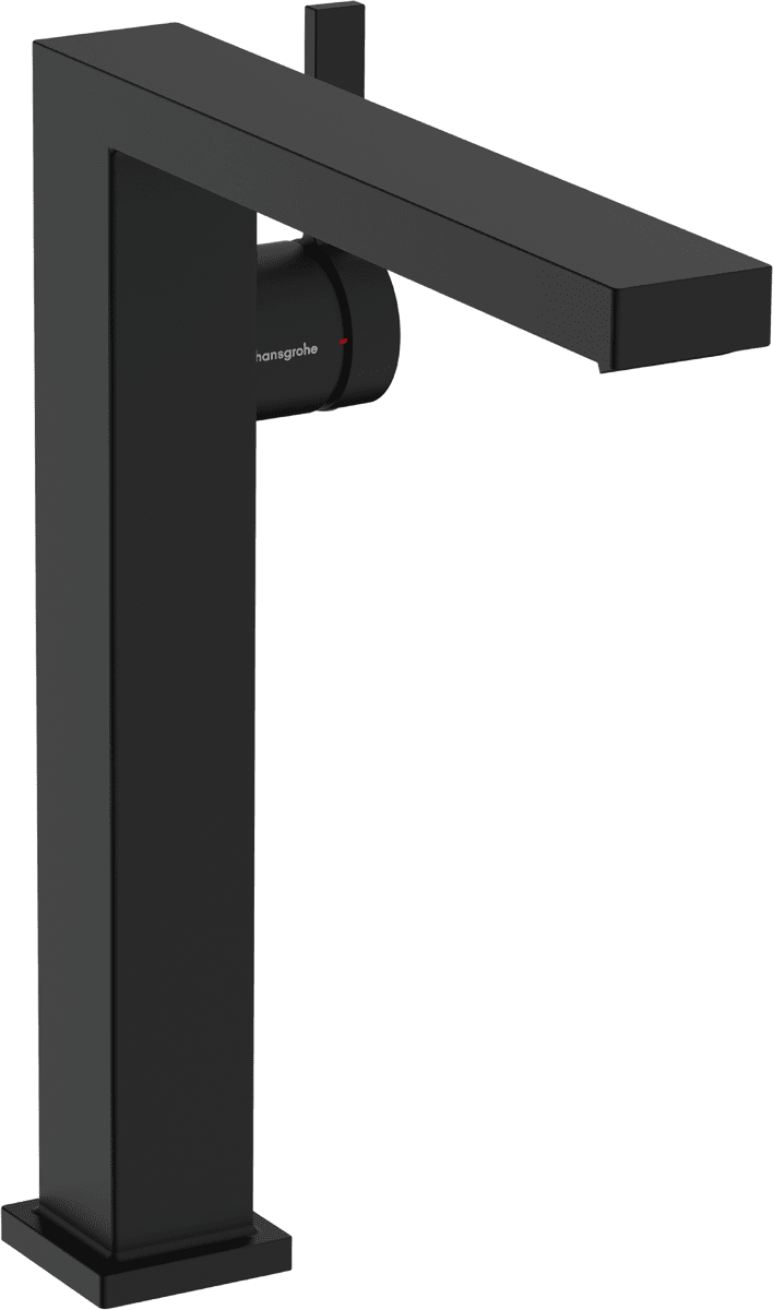 HANSGROHE Tecturis E Einhebel-Waschtischmischer 240 Fine CoolStart EcoSmart+ für Aufsatzwaschtische mit Push-Open Ablaufgarnitur #73070670 - Mattschwarz