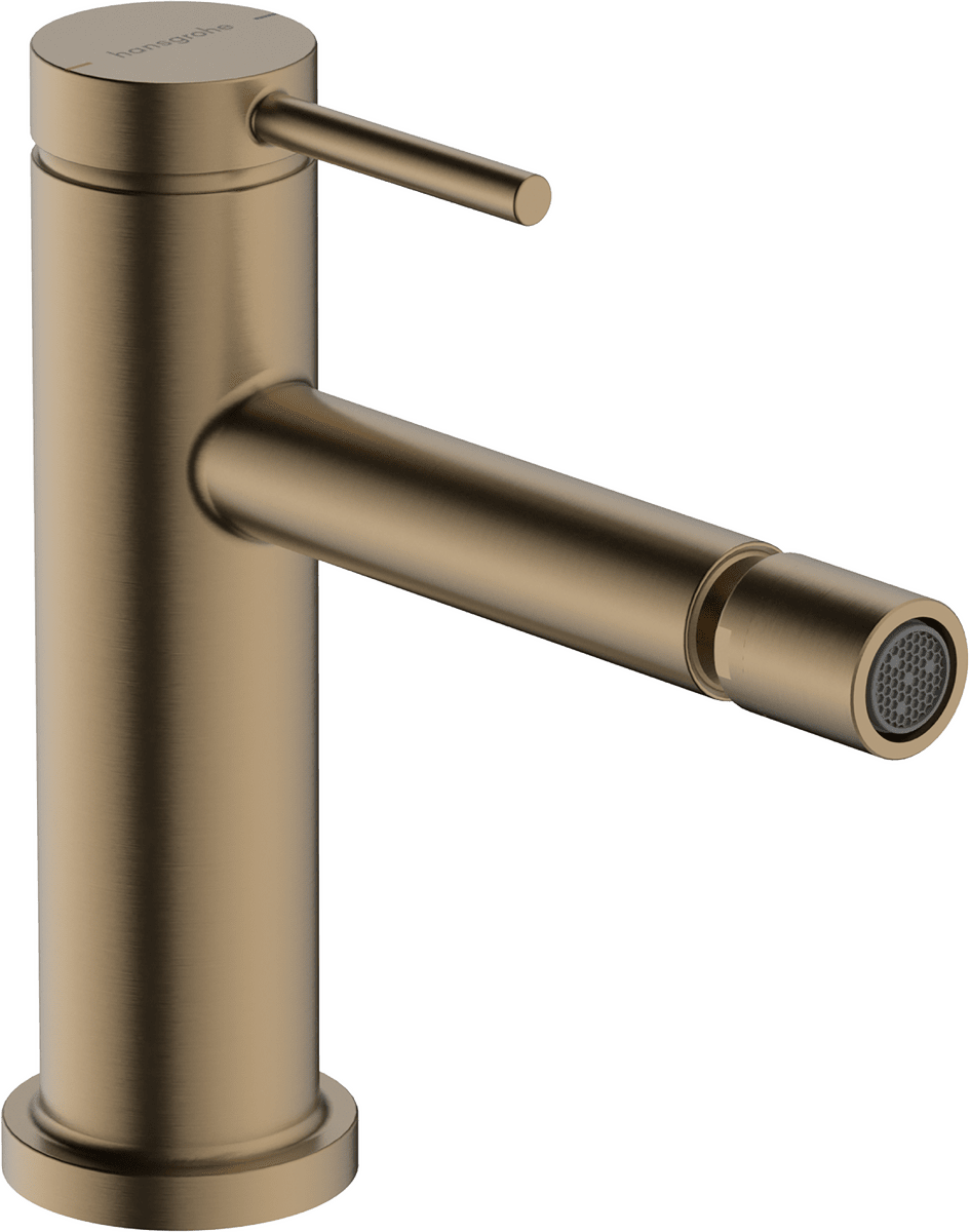 HANSGROHE Tecturis S Einhebel-Bidetmischer mit Zugstangen-Ablaufgarnitur #73201140 - Brushed Bronze
