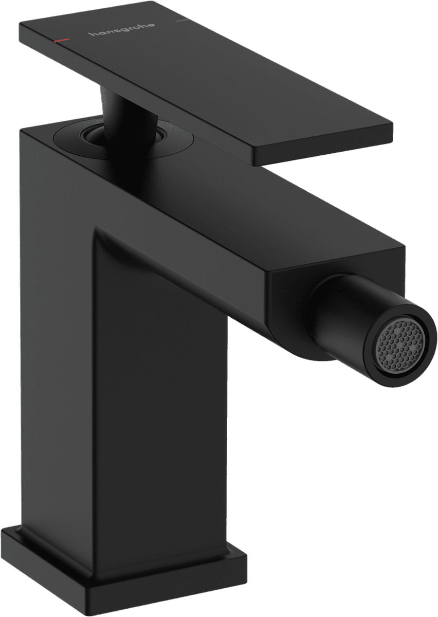 HANSGROHE Tecturis E Einhebel-Bidetmischer mit Zugstangen-Ablaufgarnitur #73200670 - Mattschwarz