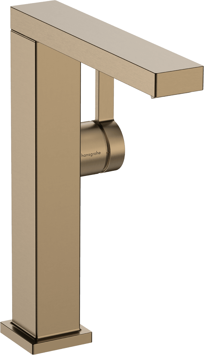 HANSGROHE Tecturis E Einhebel-Waschtischmischer 210 Fine CoolStart EcoSmart+ mit Schwenkauslauf und Push-Open Ablaufgarnitur #73060140 - Brushed Bronze