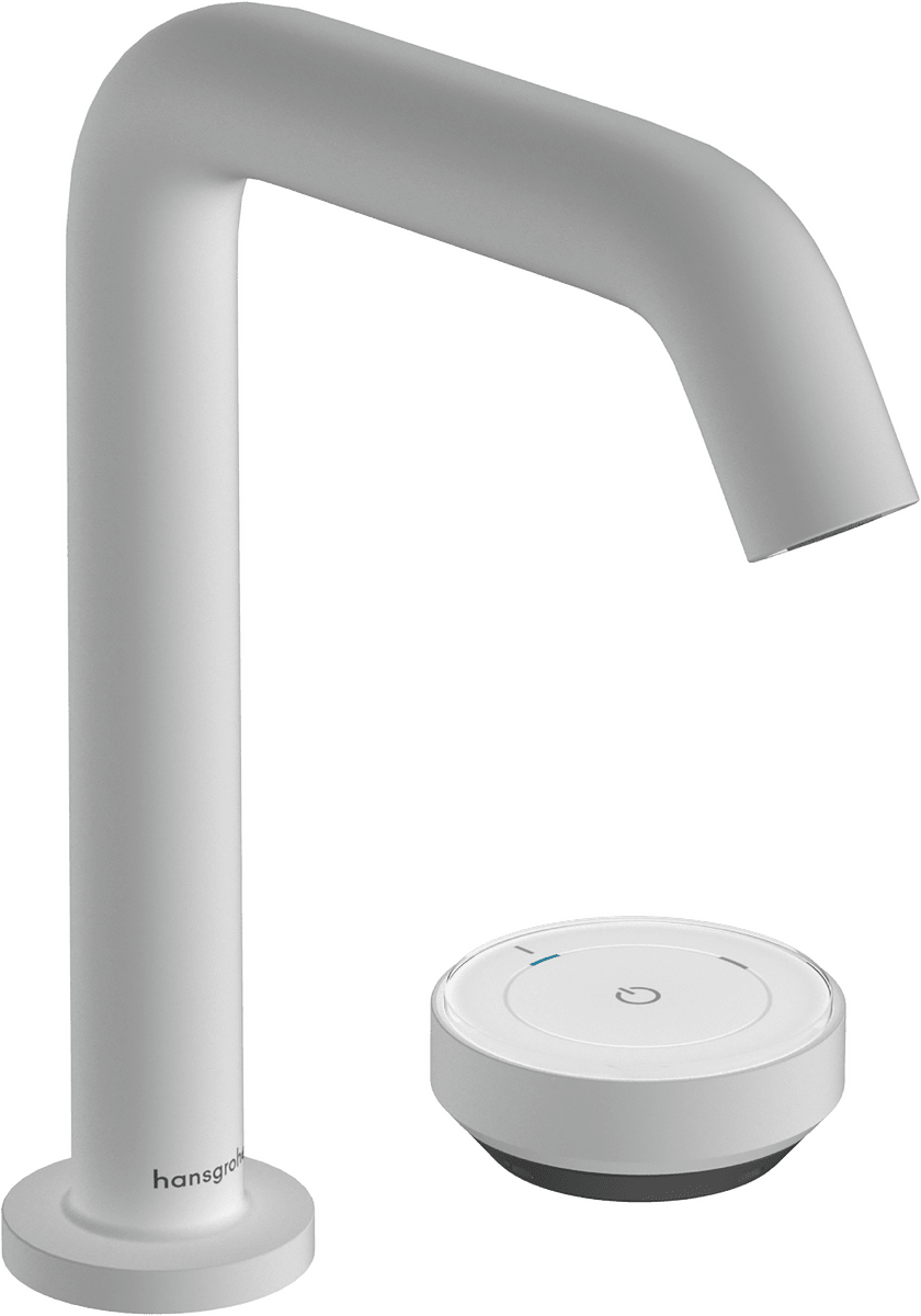 HANSGROHE Tecturis S 2-Loch Waschtischmischer 150 CoolStart EcoSmart+ mit Ablaufgarnitur #73353700 - Mattweiß