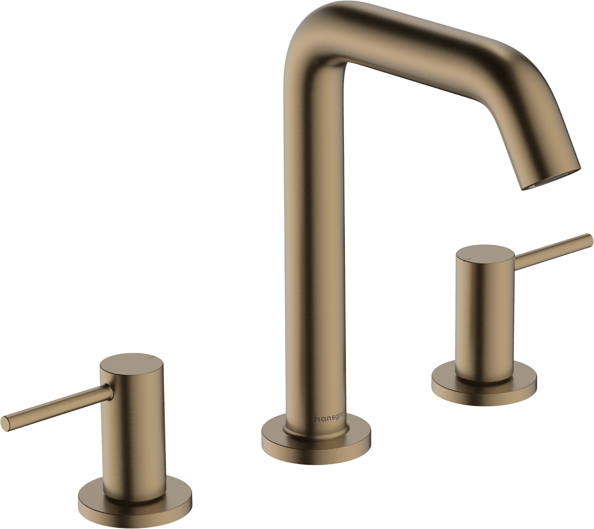 Bild von HANSGROHE Tecturis S 3-Loch Waschtischarmatur 150 EcoSmart+ mit Push-Open Ablaufgarnitur #73330140 - Brushed Bronze