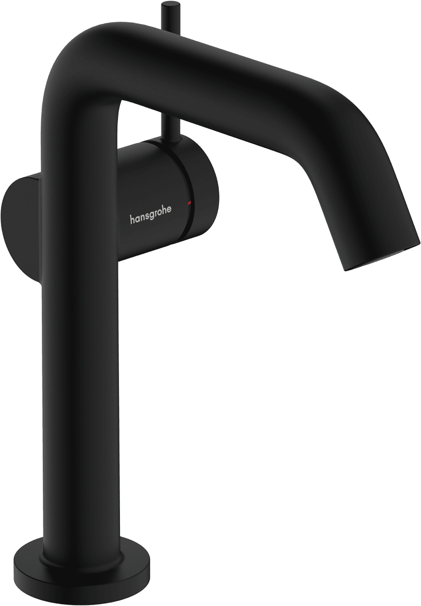 HANSGROHE Tecturis S Einhebel-Waschtischmischer 150 Fine CoolStart EcoSmart+ mit Push-Open Ablaufgarnitur #73340670 - Mattschwarz