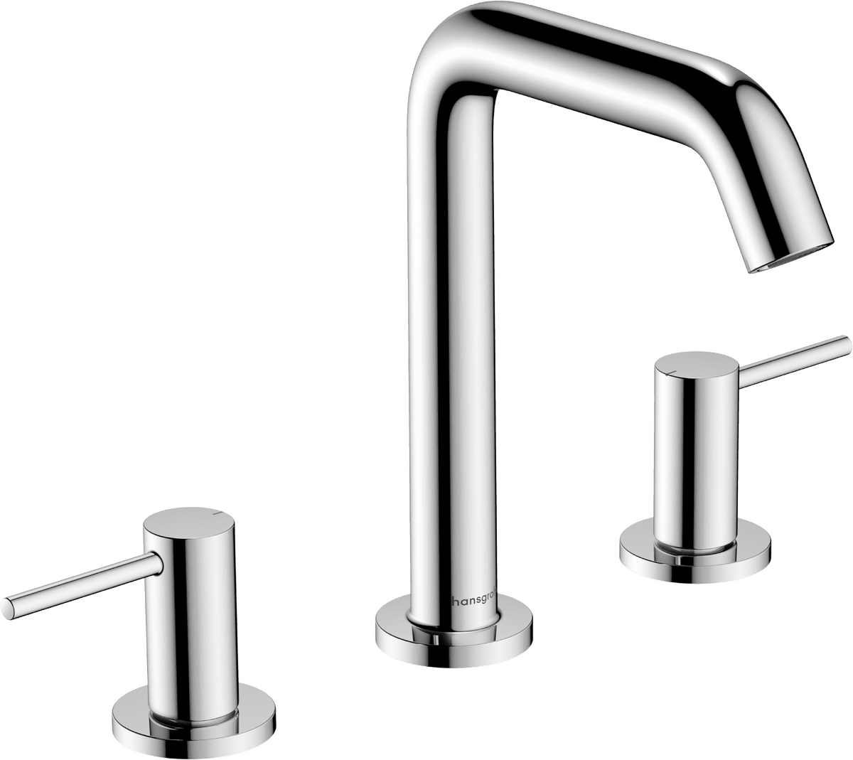 HANSGROHE Tecturis S 3-Loch Waschtischarmatur 150 EcoSmart+ mit Push-Open Ablaufgarnitur #73330000 - Chrom