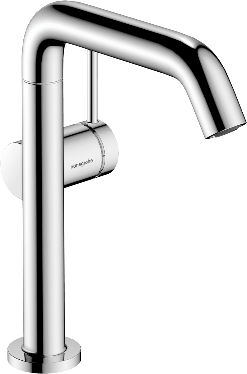 HANSGROHE Tecturis S Einhebel-Waschtischmischer 210 Fine CoolStart EcoSmart+ mit Schwenkauslauf und Push-Open Ablaufgarnitur #73360000 - Chrom