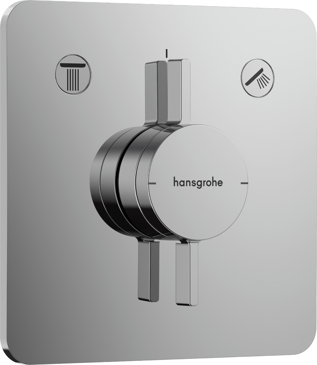 HANSGROHE DuoTurn Q Mischer Unterputz für 2 Verbraucher #75414000 - Chrom