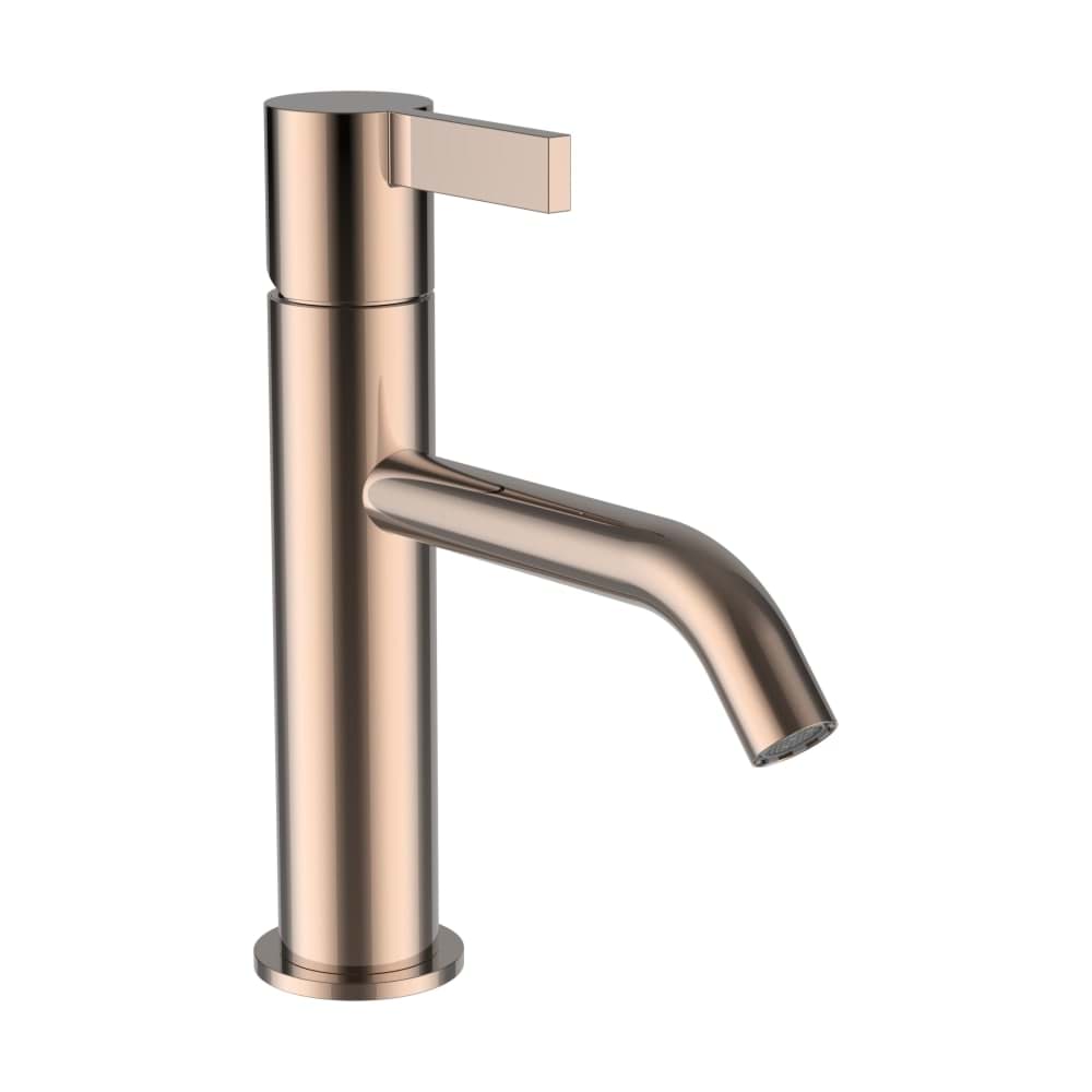 Зображення з  LAUFEN Kartell LAUFEN basin mixer, 135 mm projection, fixed spout, without waste valve, PVD rose gold #H3113310821201