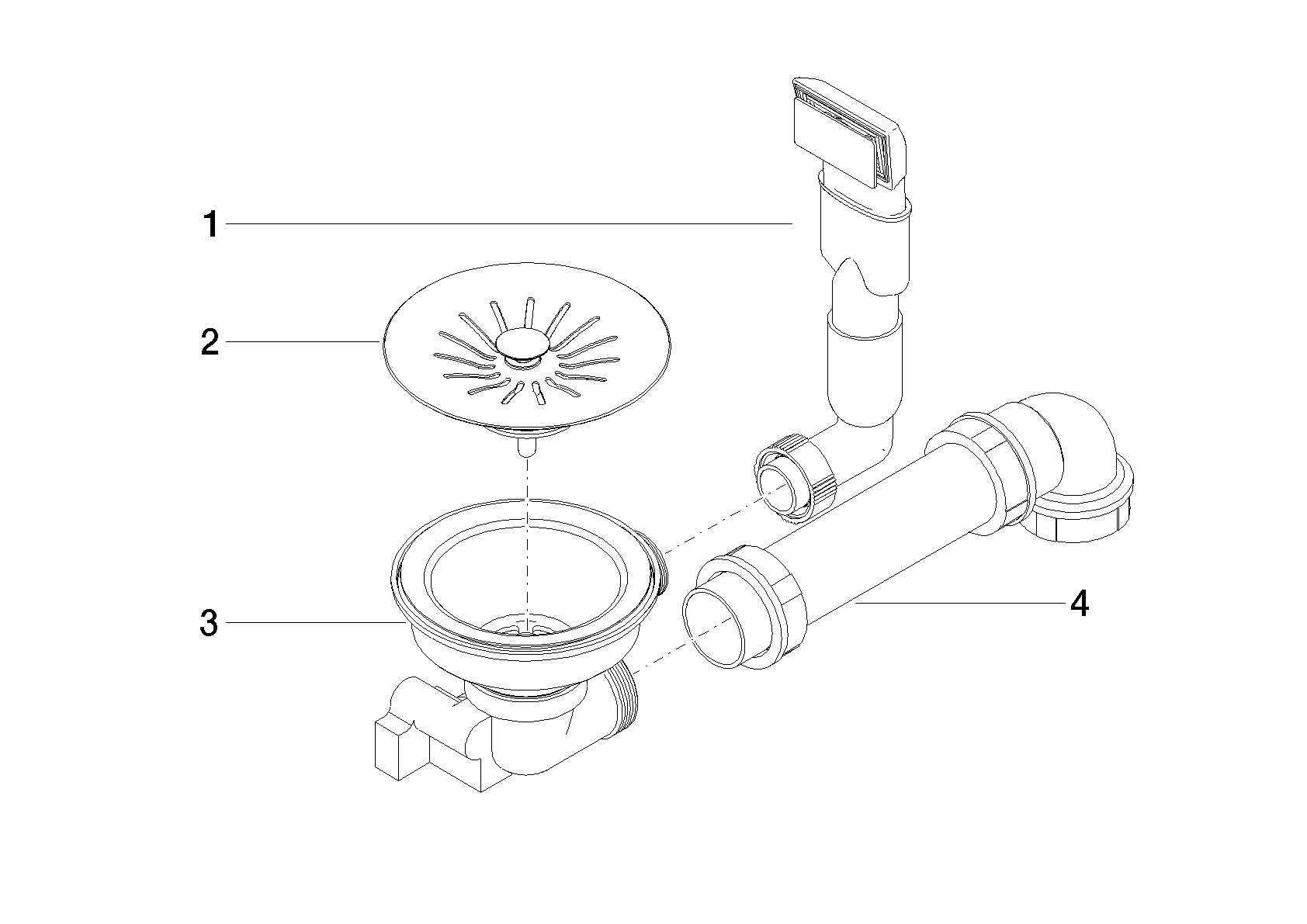 DORNBRACHT Ablaufgarnitur mechanisch - Edelstahl #10400003-85