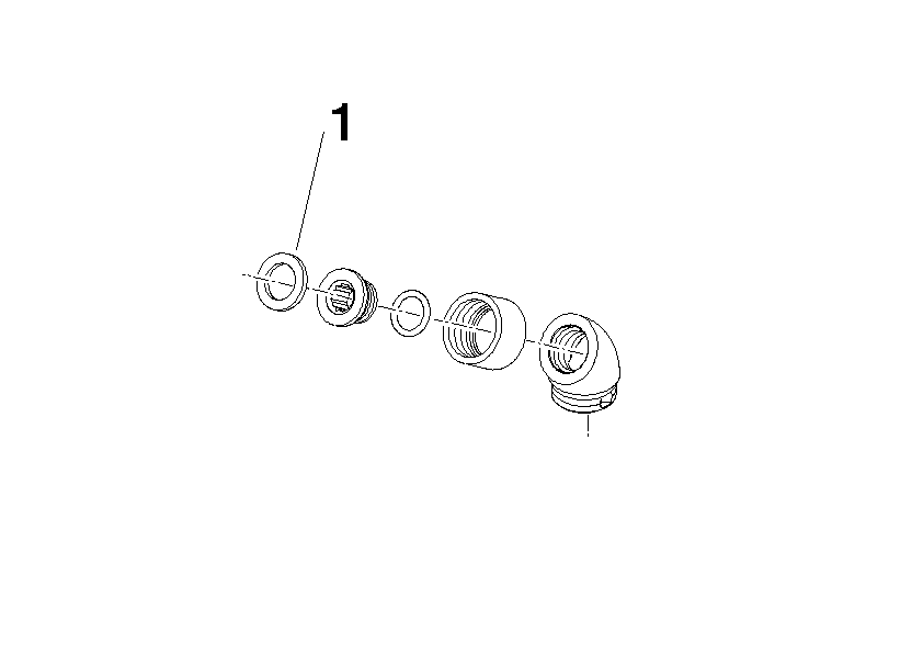 DORNBRACHT Bogen 35° - Platin #28411970-08