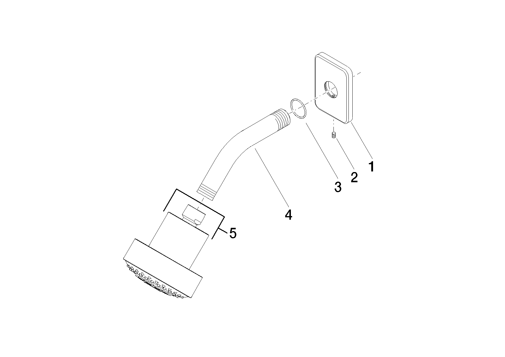 DORNBRACHT LULU Kopfbrause - Platin gebürstet #28508710-06