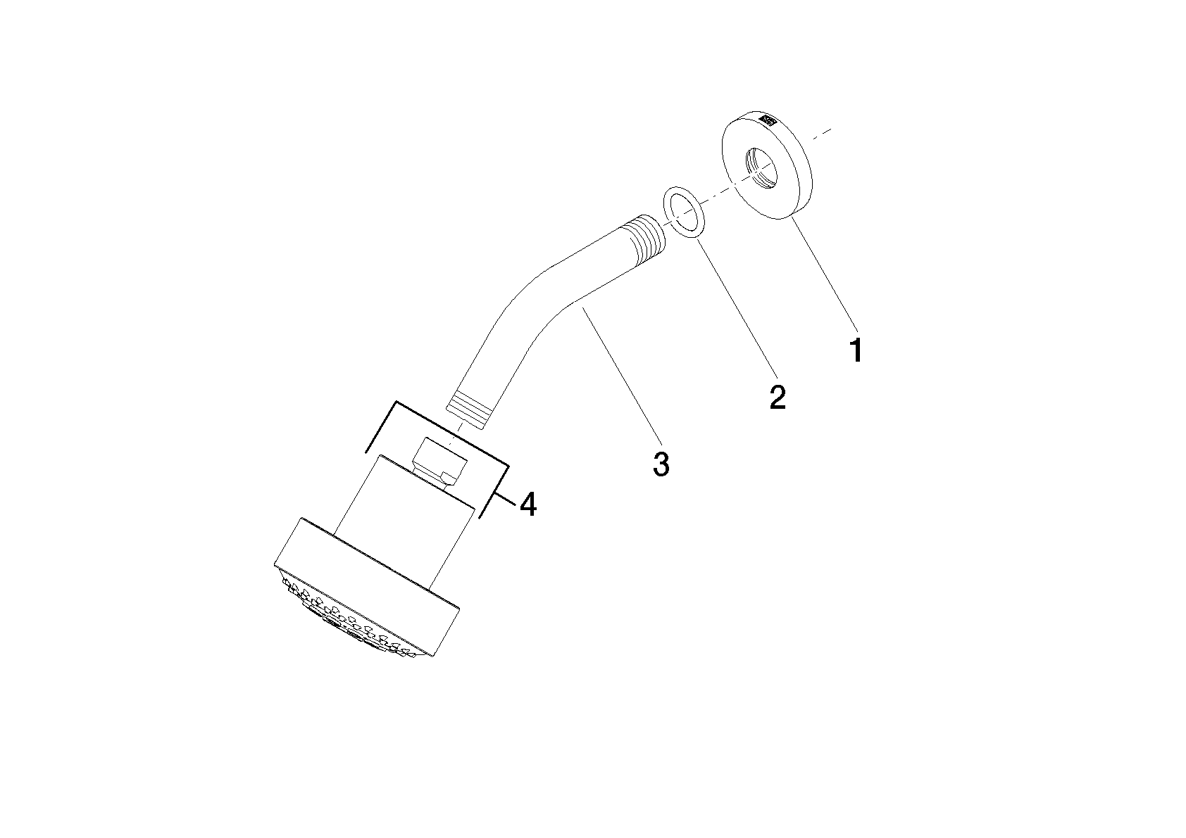 DORNBRACHT Kopfbrause FlowReduce - Chrom gebürstet #28508979-930010