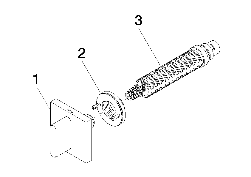 DORNBRACHT CL.1 Unterputzventil , rechtsschließend , kalt 1/2" - Platin gebürstet #36607706-06