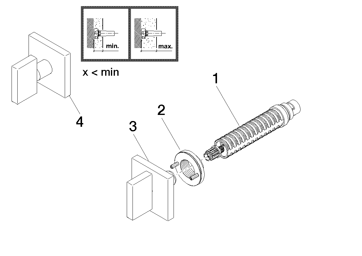 Obrázek DORNBRACHT Mem skrytý ventil s pravým uzávěrem 1/2" #36607782-06 - kartáčovaná platina