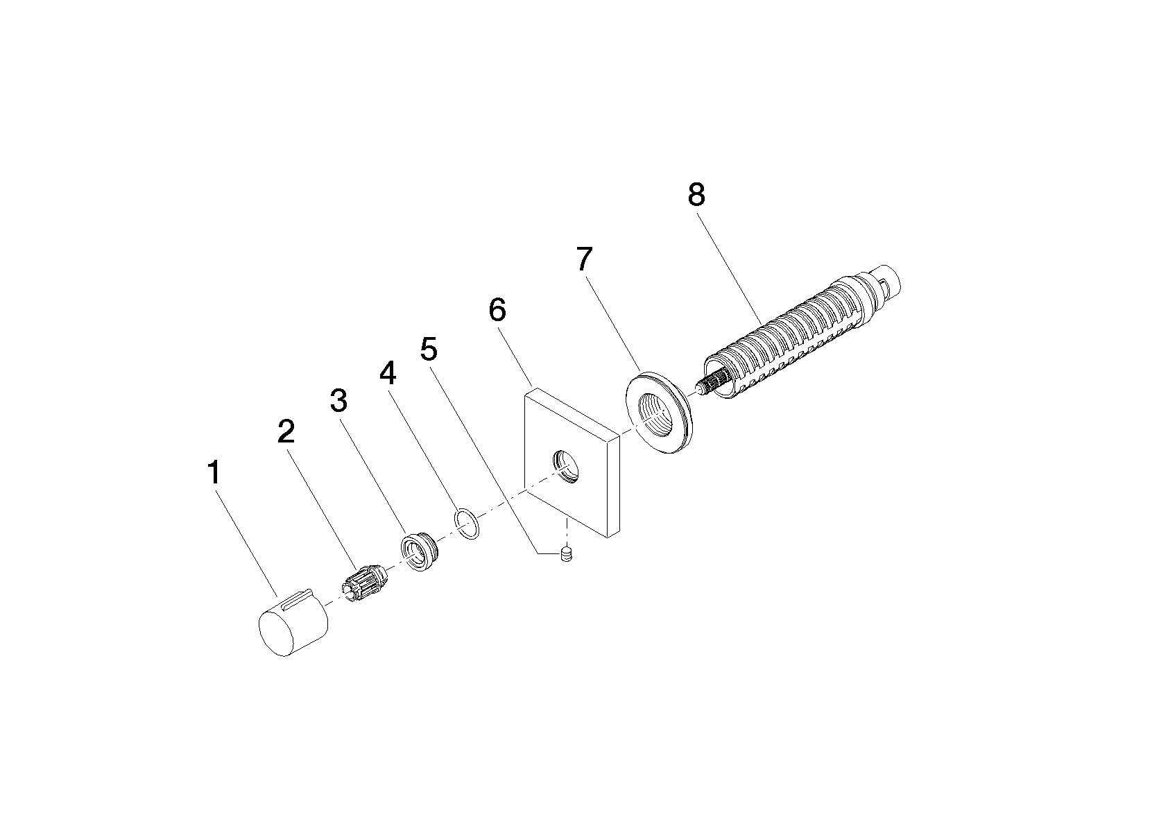 DORNBRACHT IMO Unterputzventil , linksschließend 1/2" - Chrom gebürstet #36607980-93