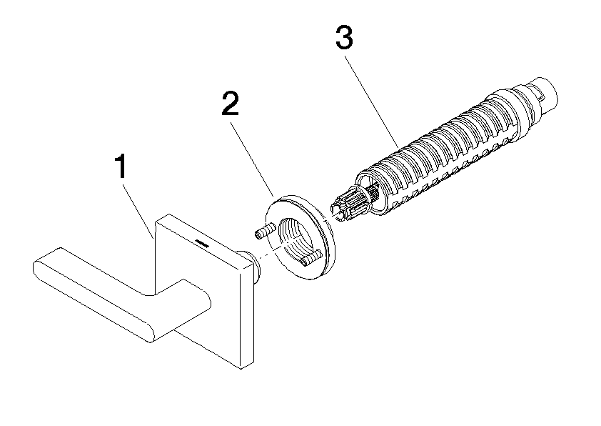 DORNBRACHT Unterputzventil , linksschließend , warm 1/2" - Platin gebürstet #36607717-06