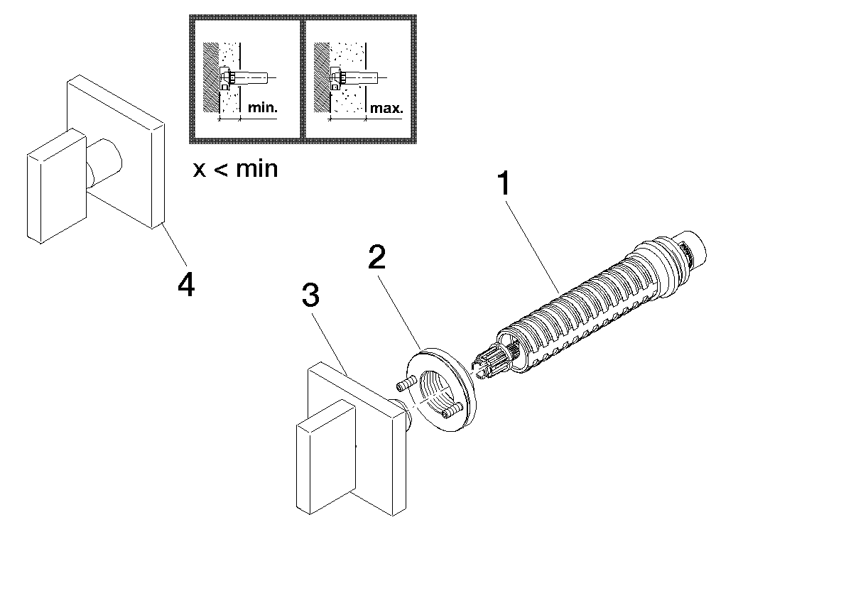 Obrázek DORNBRACHT MEM skrytý ventil s pravým uzávěrem 3/4" - kartáčovaná mosaz (23kt zlato) 36608782-28