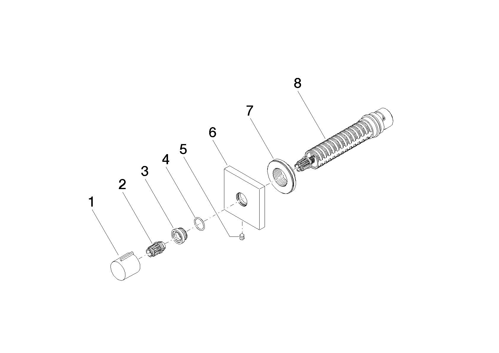 DORNBRACHT IMO Unterputzventil , linksschließend 3/4" - Platin #36608980-08