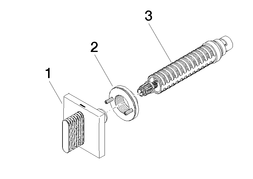 DORNBRACHT CL.1 Unterputzventil , linksschließend , warm 1/2" - Platin gebürstet #36627707-06