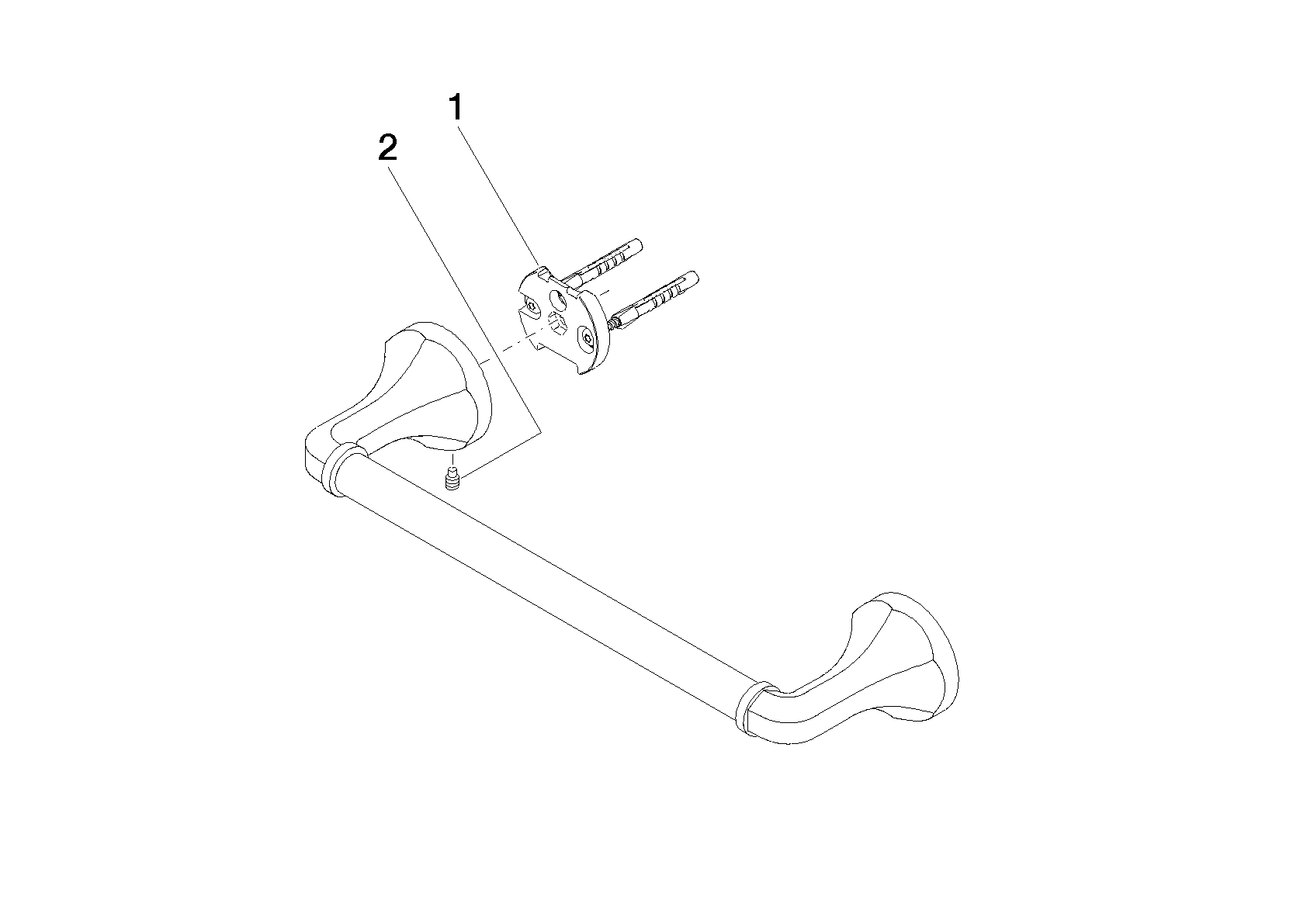 DORNBRACHT MADISON Wannengriff - Messing gebürstet (23kt Gold) #83030361-28