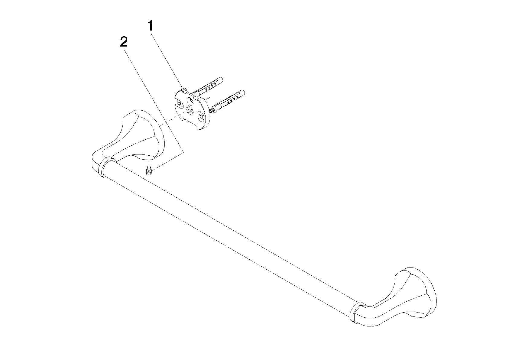 DORNBRACHT MADISON Badetuchhalter - Chrom #83045361-00