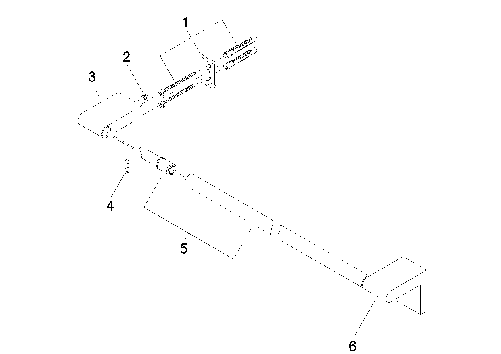 DORNBRACHT IMO Badetuchhalter - Chrom #83045670-00