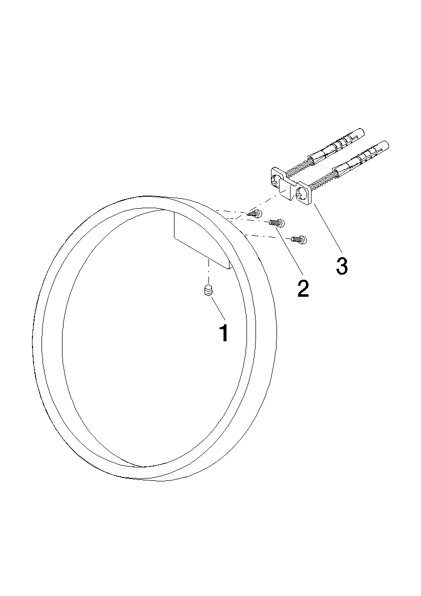 DORNBRACHT CYO Handtuchring , rund - Platin gebürstet #83200811-06