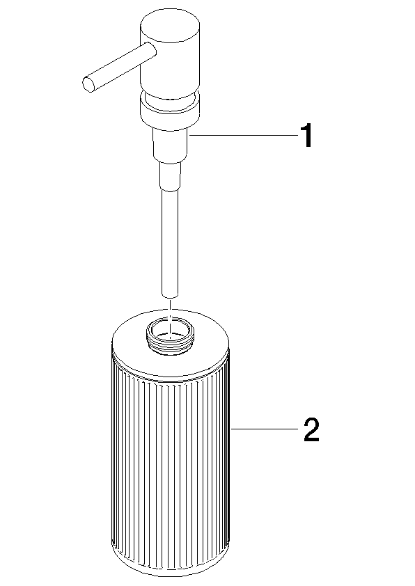 DORNBRACHT CYO Spender , Standmodell - Platin gebürstet #84430811-06